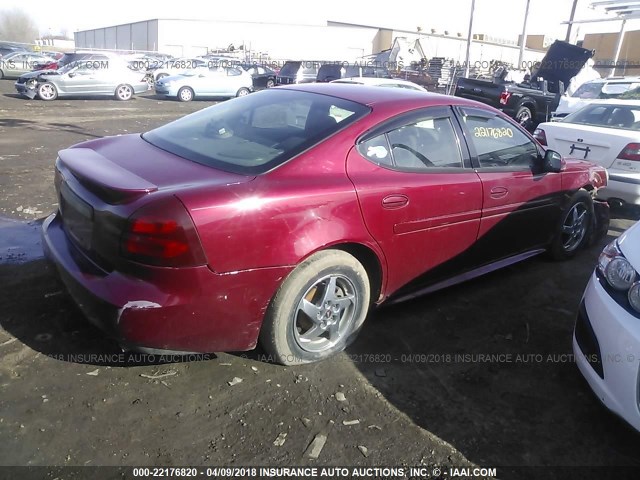2G2WS522141148348 - 2004 PONTIAC GRAND PRIX GT2 წითელი ფოტო 4