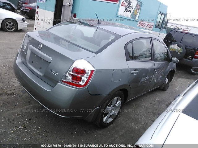 3N1AB61E27L640822 - 2007 NISSAN SENTRA 2.0/2.0S/2.0SL GRAY photo 4