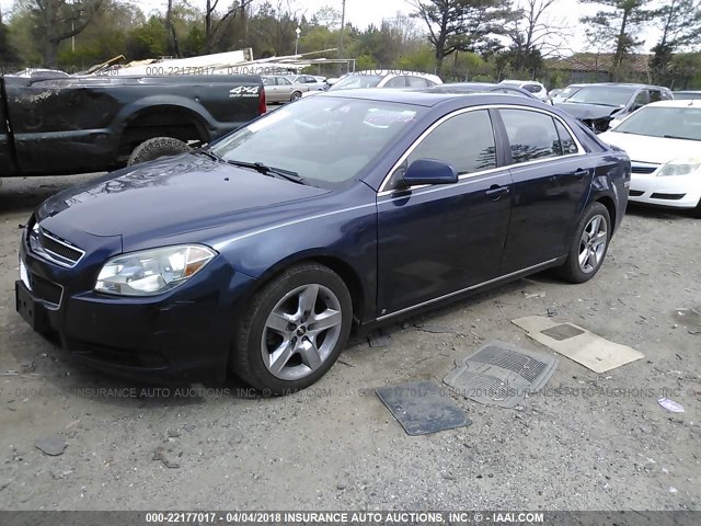 1G1ZC5EB1A4105722 - 2010 CHEVROLET MALIBU 1LT 深蓝色 照片 2