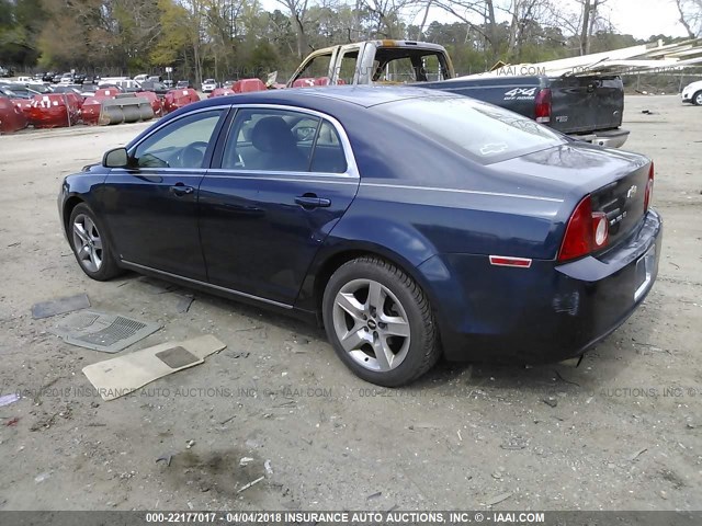 1G1ZC5EB1A4105722 - 2010 CHEVROLET MALIBU 1LT 深蓝色 照片 3