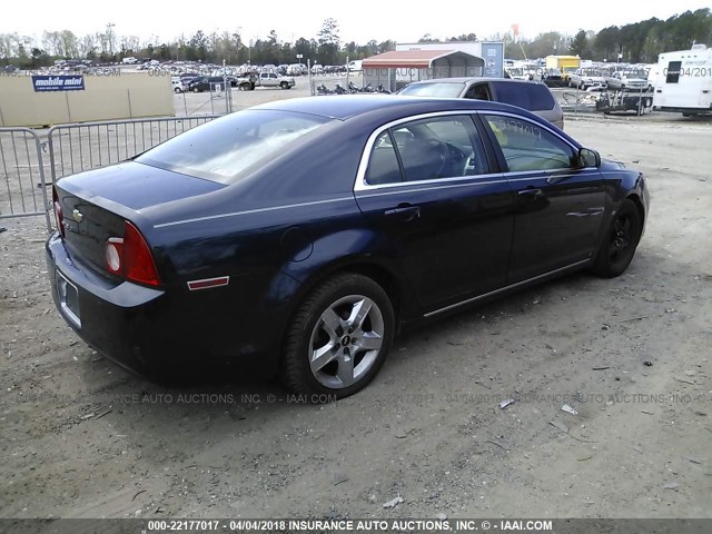 1G1ZC5EB1A4105722 - 2010 CHEVROLET MALIBU 1LT 深蓝色 照片 4