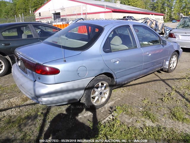 1FAFP6631WK297258 - 1998 FORD CONTOUR LX/SPORT/SE Light Blue photo 4