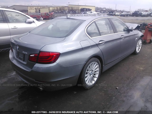 WBAFU7C51CDU61488 - 2012 BMW 535 XI GRAY photo 4