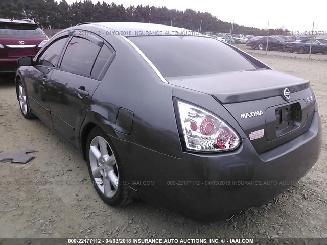 1N4BA41E26C839300 - 2006 NISSAN MAXIMA SE/SL GRAY photo 3