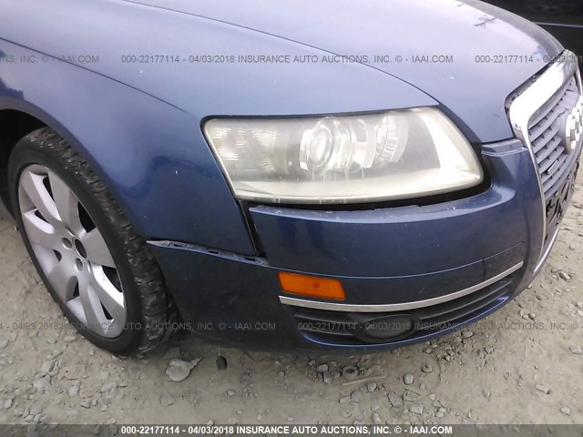 WAUDG74F45N108603 - 2005 AUDI A6 3.2 QUATTRO BLUE photo 6