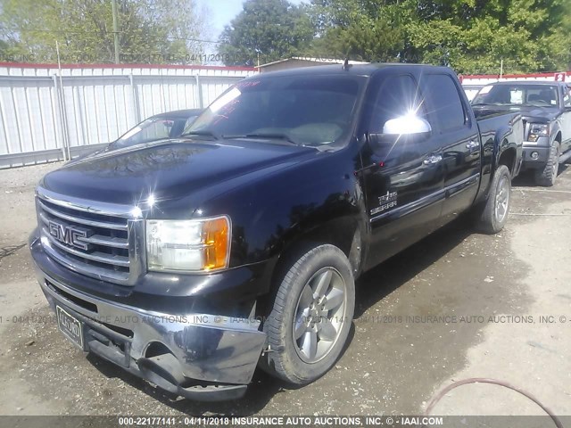 3GTP1VE01CG209152 - 2012 GMC SIERRA C1500 SLE BLACK photo 2