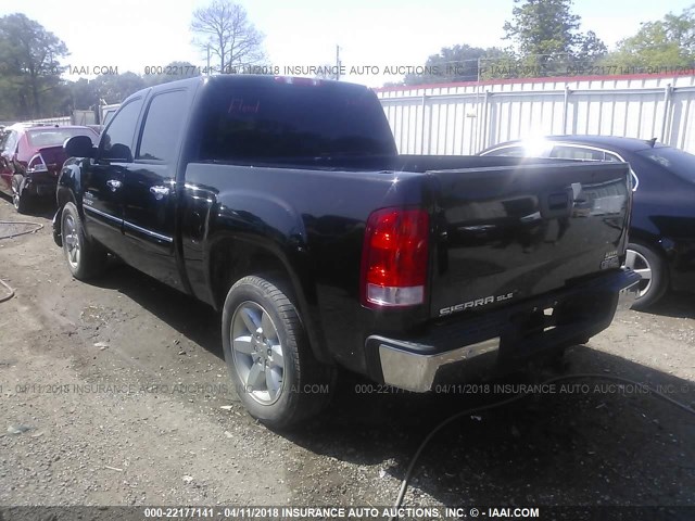 3GTP1VE01CG209152 - 2012 GMC SIERRA C1500 SLE BLACK photo 3