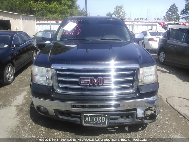 3GTP1VE01CG209152 - 2012 GMC SIERRA C1500 SLE BLACK photo 6