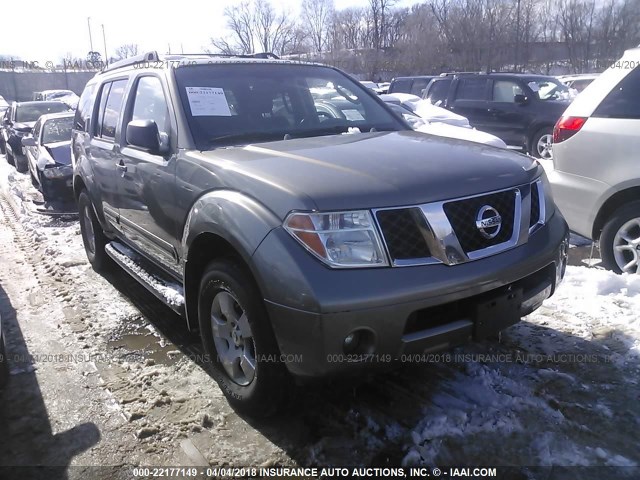 5N1AR18W55C787666 - 2005 NISSAN PATHFINDER LE/SE/XE BROWN photo 1