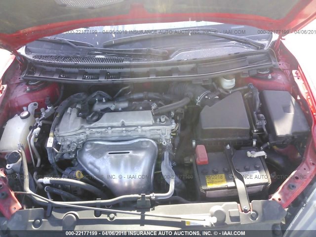 JTKJF5C70GJ020822 - 2016 TOYOTA SCION TC 红色 照片 10