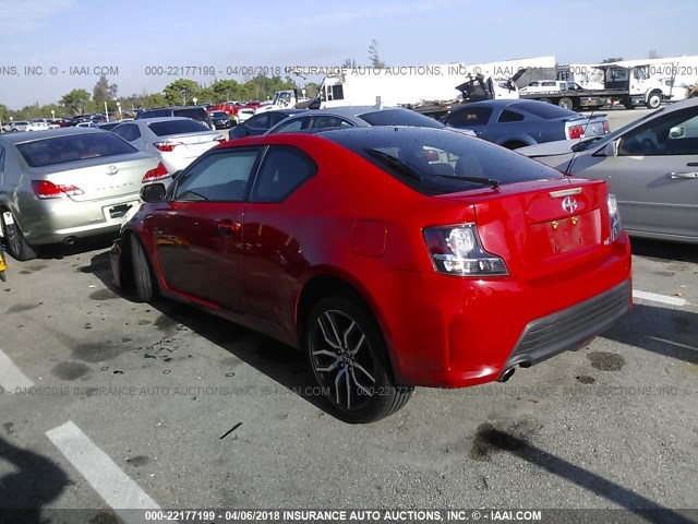 JTKJF5C70GJ020822 - 2016 TOYOTA SCION TC 红色 照片 3