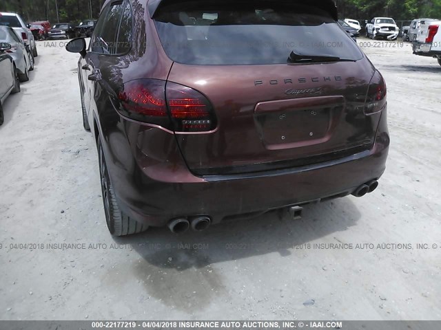 WP1AB2A24BLA54802 - 2011 PORSCHE CAYENNE S BURGUNDY photo 6