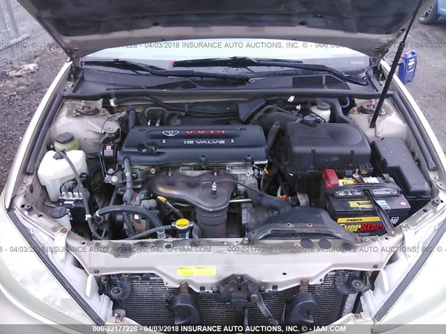 4T1BE32K85U942822 - 2005 TOYOTA CAMRY LE/XLE/SE 金色 照片 10