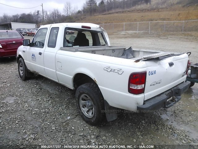 1FTYR15E88PA47587 - 2008 FORD RANGER SUPER CAB WHITE photo 3