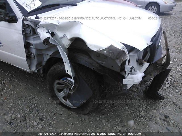 1FTYR15E88PA47587 - 2008 FORD RANGER SUPER CAB WHITE photo 6