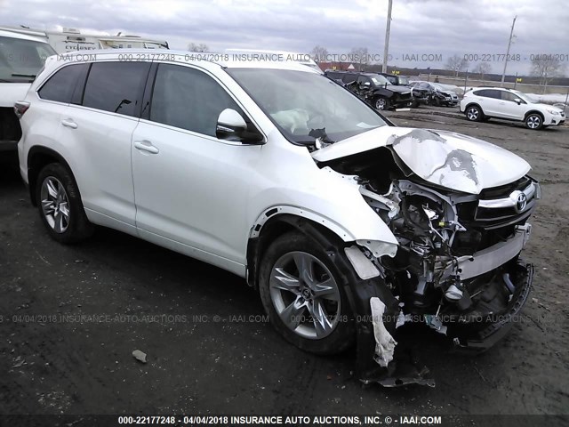 5TDDKRFH2GS354395 - 2016 TOYOTA HIGHLANDER LIMITED/LTD PLATINUM WHITE photo 1