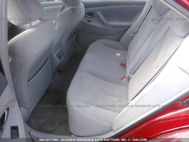 4T1BB46K28U046934 - 2008 TOYOTA CAMRY HYBRID RED photo 8