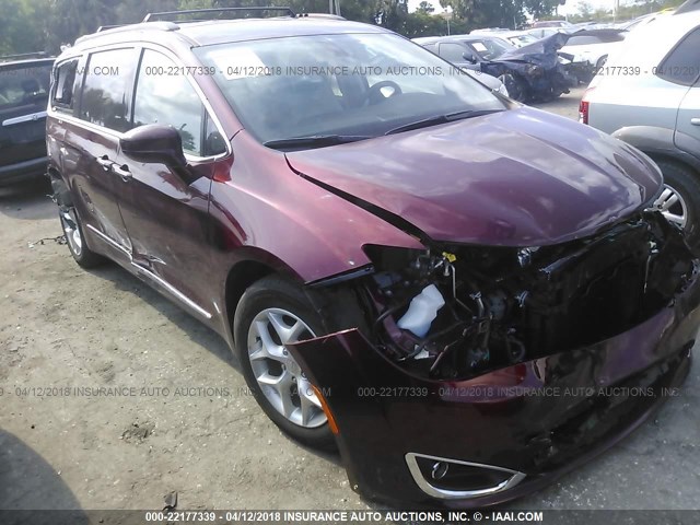 2C4RC1BG1HR661438 - 2017 CHRYSLER PACIFICA TOURING L RED photo 1