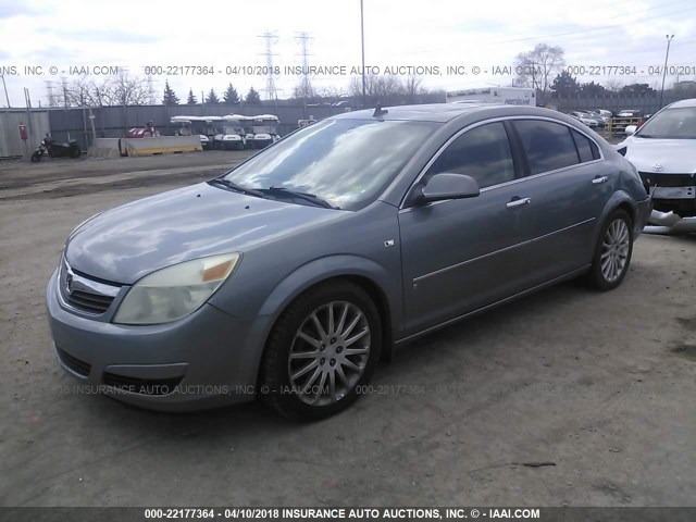 1G8ZV57747F219859 - 2007 SATURN AURA XR Light Blue photo 2