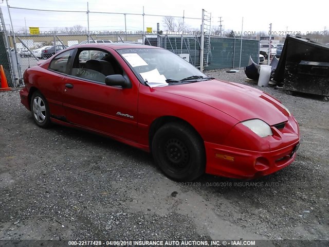 1G2JB124027363613 - 2002 PONTIAC SUNFIRE SE RED photo 1