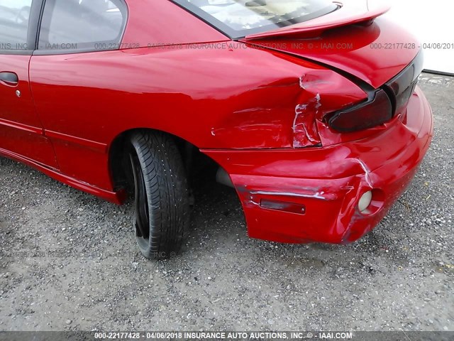 1G2JB124027363613 - 2002 PONTIAC SUNFIRE SE RED photo 6