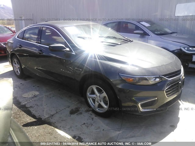 1G1ZB5ST0HF189062 - 2017 CHEVROLET MALIBU LS ნაცრისფერი ფოტო 1