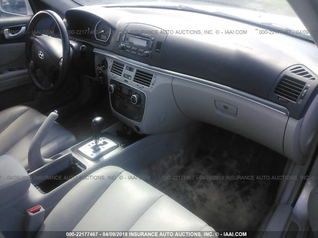 5NPEU46F66H012503 - 2006 HYUNDAI SONATA GLS/LX SILVER photo 5