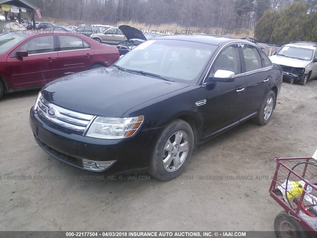 1FAHP28W68G133633 - 2008 FORD TAURUS LIMITED BLACK photo 2