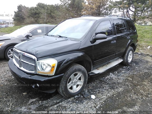 1D4HB48N94F165183 - 2004 DODGE DURANGO SLT BLACK photo 2