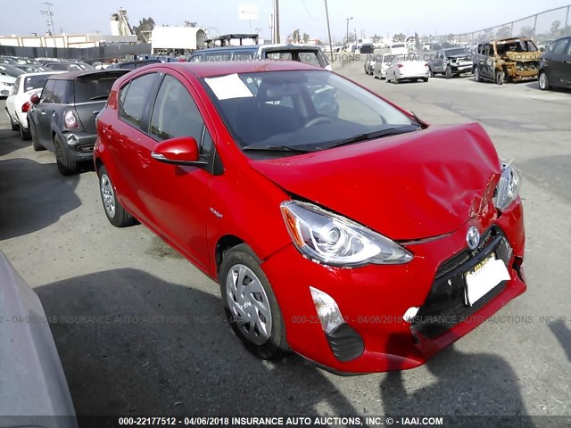 JTDKDTB34G1120510 - 2016 TOYOTA PRIUS C RED photo 1