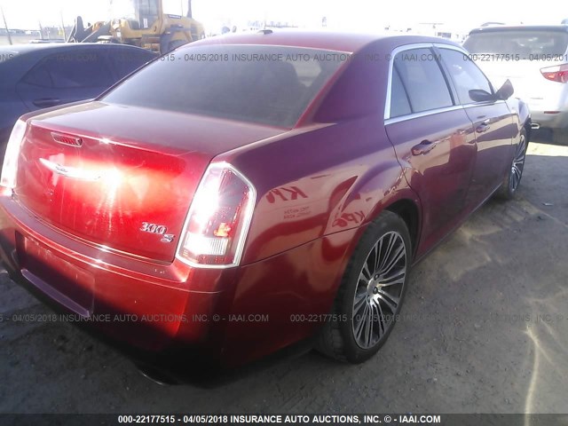 2C3CCABG3CH213758 - 2012 CHRYSLER 300 S MAROON photo 4