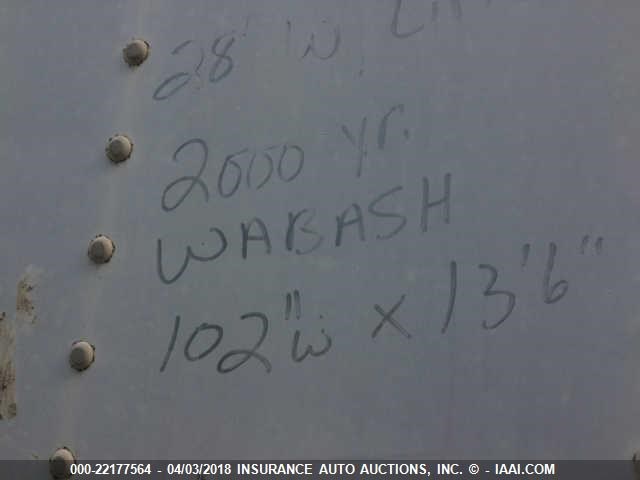 1JJV281WXYL556819 - 2000 WABASH NATIONAL CORP TRAILER  WHITE photo 10