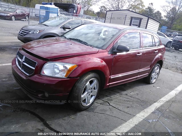 1B3HB78K67D331732 - 2007 DODGE CALIBER R/T RED photo 2