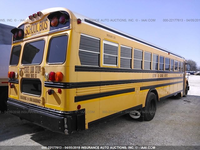 1BAKGCKH17F239289 - 2007 BLUE BIRD SCHOOL BUS / TRAN  YELLOW photo 4