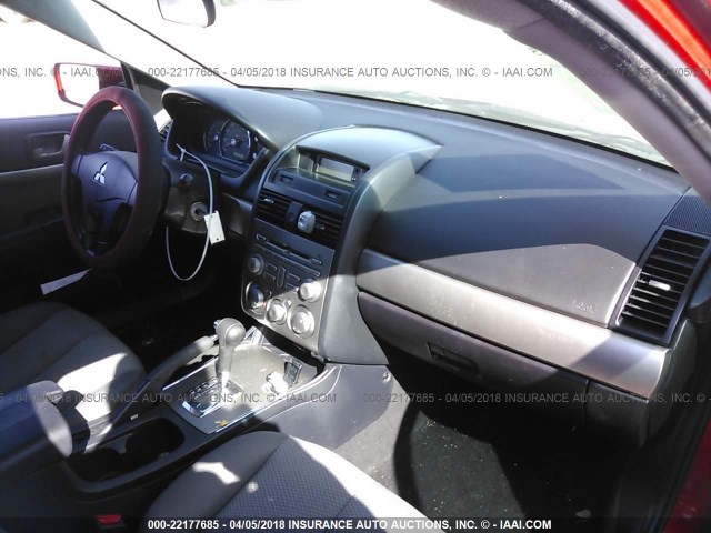 4A32B2FF3BE021891 - 2011 MITSUBISHI GALANT FE ORANGE photo 5