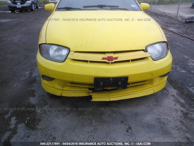 1G1JH12F557120646 - 2005 CHEVROLET CAVALIER LS SPORT YELLOW photo 6