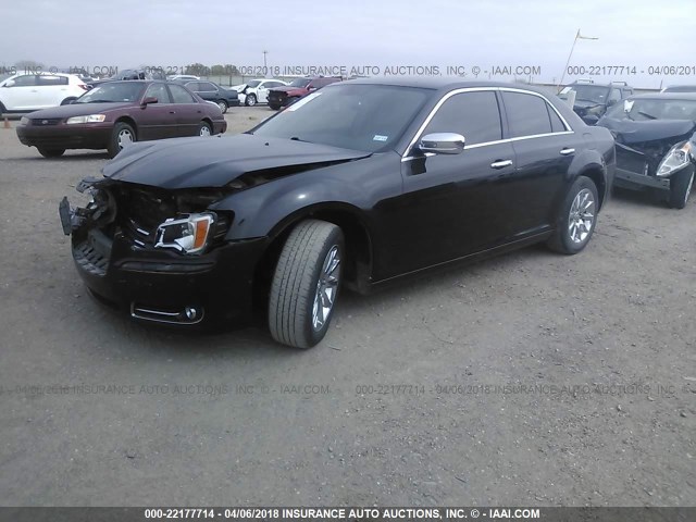 2C3CA5CG6BH537023 - 2011 CHRYSLER 300 LIMITED BLACK photo 2