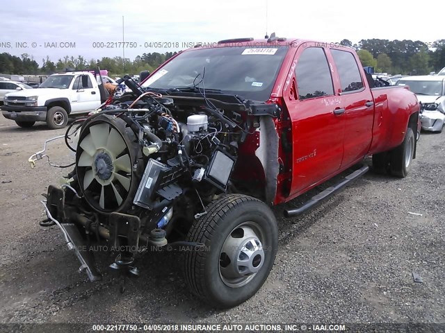 1GT42VC84GF159699 - 2016 GMC SIERRA K3500 RED photo 2