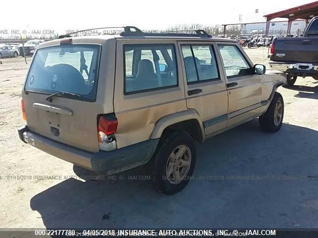 1J4FT68S6XL524931 - 1999 JEEP CHEROKEE SPORT/CLASSIC ოქროსფერი ფოტო 4