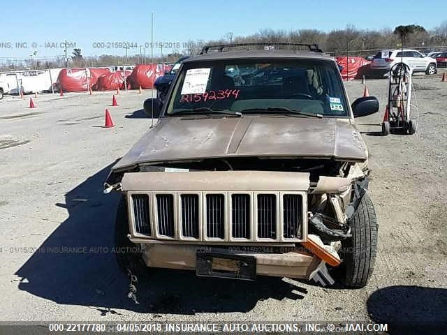 1J4FT68S6XL524931 - 1999 JEEP CHEROKEE SPORT/CLASSIC ოქროსფერი ფოტო 6