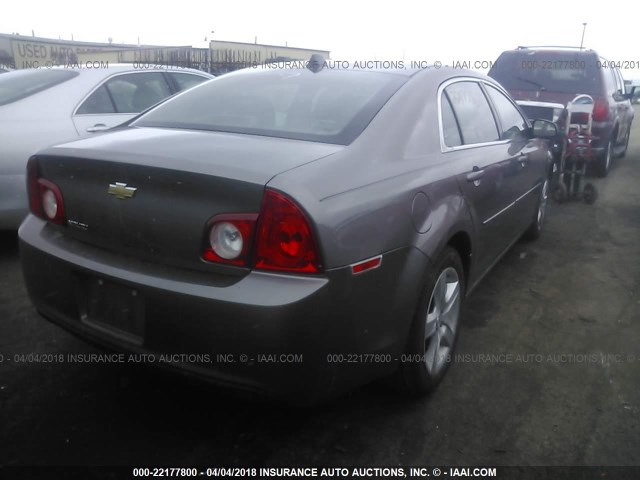 1G1ZB5E01CF203030 - 2012 CHEVROLET MALIBU LS 棕色 照片 4