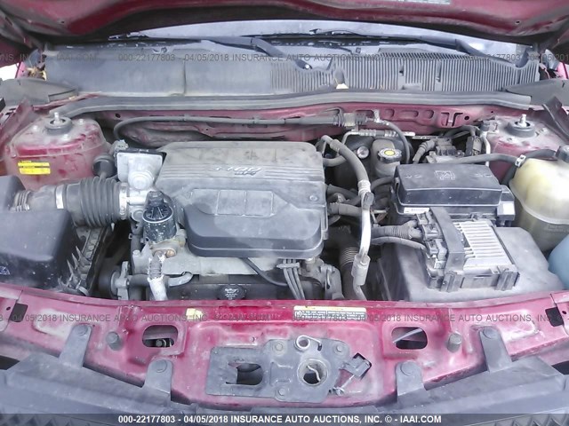 2CNDL13F456173819 - 2005 CHEVROLET EQUINOX LS MAROON photo 10