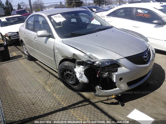 JM1BK32F261532746 - 2006 MAZDA 3 I Champagne photo 1