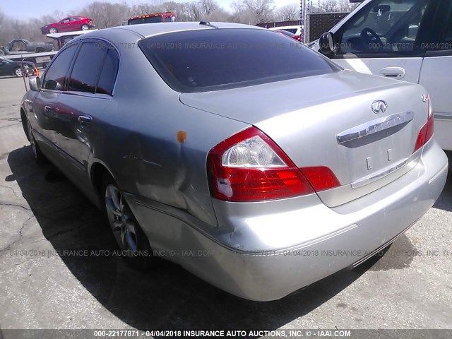 JNKBF01A05M100788 - 2005 INFINITI Q45 SILVER photo 3