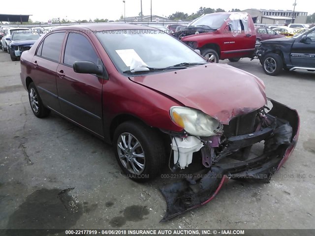 2T1BR32E94C304710 - 2004 TOYOTA COROLLA CE/LE/S RED photo 1