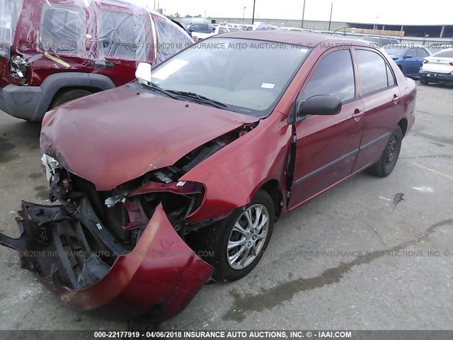 2T1BR32E94C304710 - 2004 TOYOTA COROLLA CE/LE/S RED photo 2