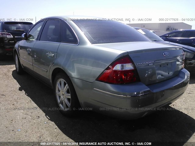 1FAHP28115G151053 - 2005 FORD FIVE HUNDRED LIMITED GREEN photo 3