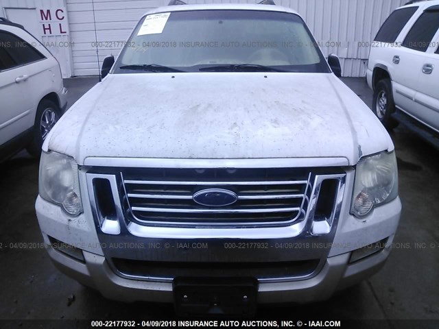 1FMEU64846UA13523 - 2006 FORD EXPLORER EDDIE BAUER WHITE photo 6