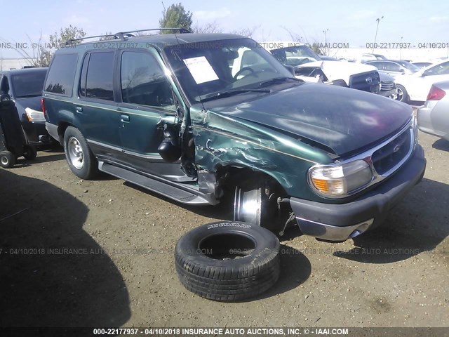 1FMZU83P21ZA52273 - 2001 FORD EXPLORER XLT GREEN photo 1