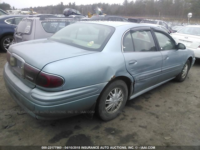 1G4HP52K534161544 - 2003 BUICK LESABRE CUSTOM BLUE photo 4